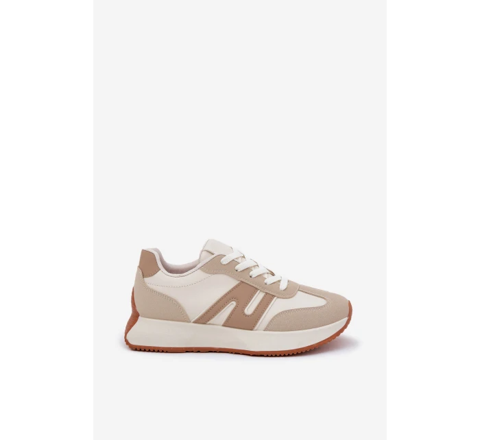 Dámské Sportovní Boty Na Platformě Béžové model 21686217 - Boto Dámské Sportovní Boty Na Platformě Béžové model 21686217 - Boto