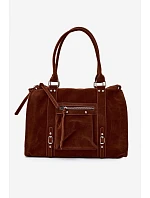 Velká taška z imitace semiše Camel model 22220947 - Flora&Co Velká taška z imitace semiše Camel model 22220947 - Flora&Co