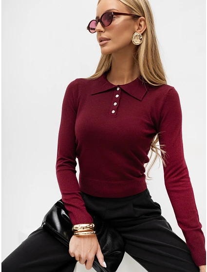 Sweter IR SW model 22303464 bordowy - FPrice