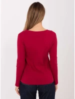 Bluzka RV BZ model 21787925 bordowy - FPrice Bluzka RV BZ model 21787925 bordowy - FPrice