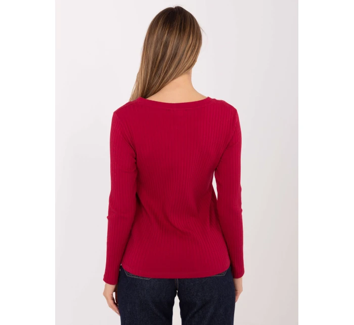 Bluzka RV BZ model 21787925 bordowy - FPrice Bluzka RV BZ model 21787925 bordowy - FPrice