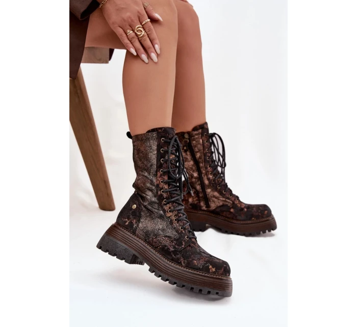 Šnurovací vyšší model 220498 Krok vo veľkom štýle