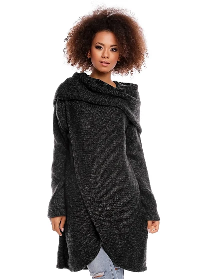 Dlhý sveter model 84298 PeeKaBoo