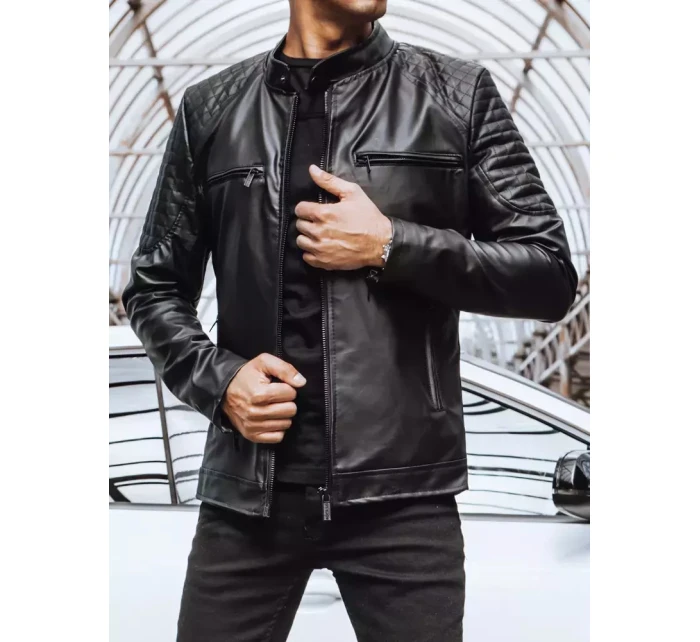 Pánská kožená bunda černá Dstreet model 21965524 - FashionStreet