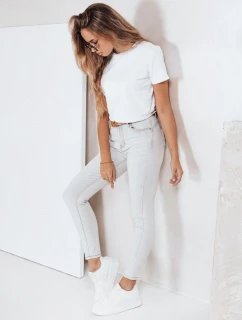 Dámske úzke džínsy šedé FashionStreet UY2806