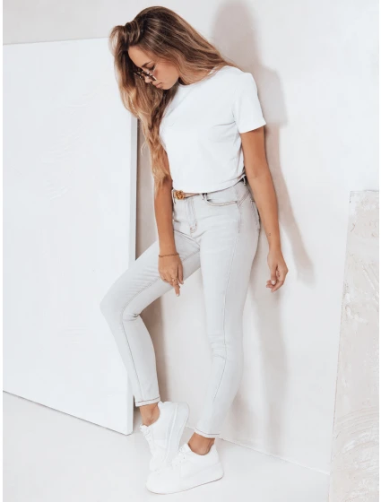 Dámské úzké džíny šedé Dstreet model 21992770 - FashionStreet Dámské úzké džíny šedé Dstreet model 21992770 - FashionStreet