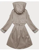 BH Forever Dámska tenká bunda s kapucňou Dark Beige(2) (BH-2403)