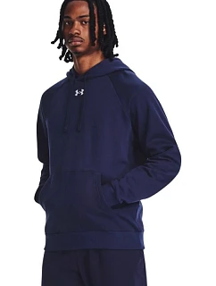 Pánská mikina Under Armour Rival Fleece Hoodie, tmavě modrá, 1379757, velikost 410 M