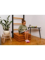 SKLADACÍ GYMNASTICKÝ MATRAC HNEDÝ 180CM LAVIČKA