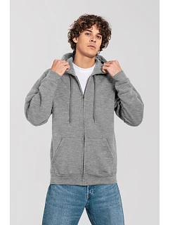 Iconic Premium Hooded Sweat Jacket Mikina s kapucí z těžké bavlny  heather model 22459401 - Fruit of the Loom