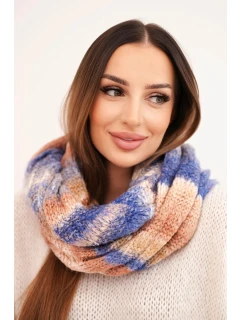 Dámsky vlnený komínový šál KN20 fialový