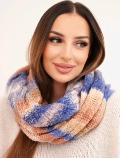 Dámsky vlnený komínový šál KN20 fialový