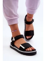 Damskie Sandały Na Platformie Big Star NN274778 Czarne Damskie Sandały Na Platformie Big Star NN274778 Czarne