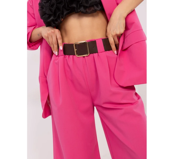 Spodnie DHJ SP  ciemny różowy model 20831809 - FPrice