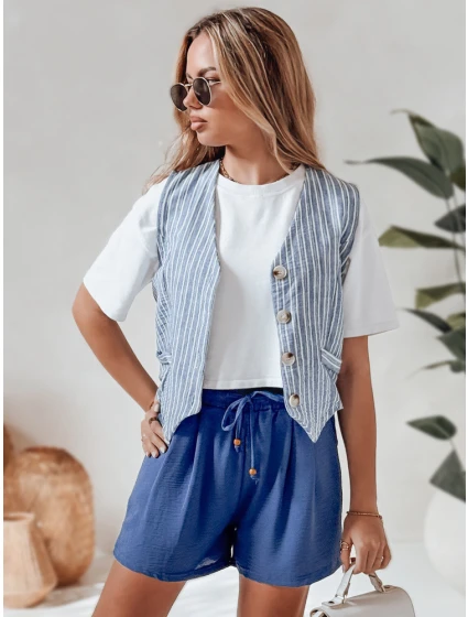 Dámske látkové šortky SUMMER TRIP blue FashionStreet SY0434