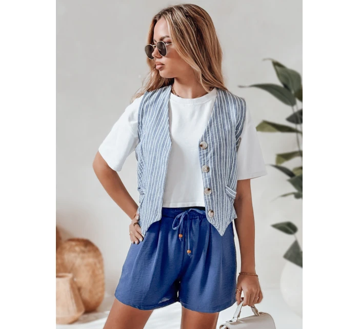 Dámske látkové šortky SUMMER TRIP blue FashionStreet SY0434