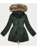 DWUSTRONNA DAMSKA KURTKA ZIMOWA KHAKI model 21243247 - MHM