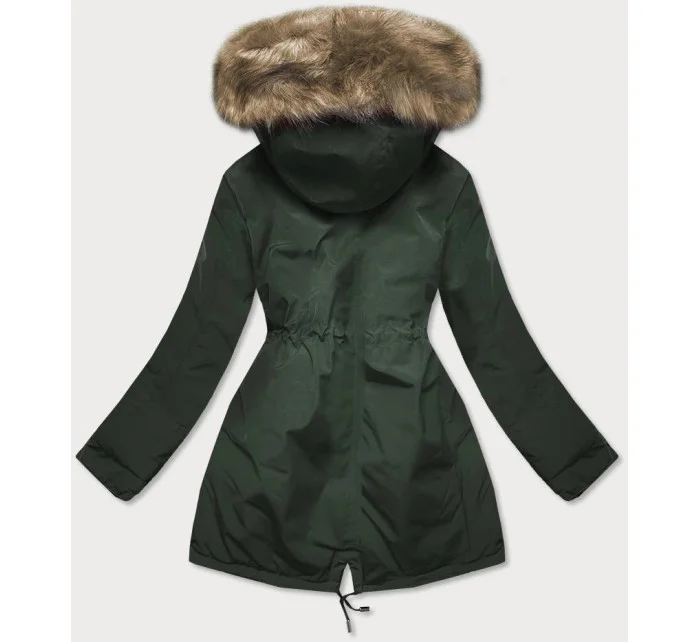 DWUSTRONNA DAMSKA KURTKA ZIMOWA KHAKI model 21243247 - MHM