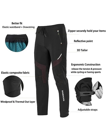 dlouhé zimní sportovní kalhoty model 21851189 3XL - Rockbros dlouhé zimní sportovní kalhoty model 21851189 3XL - Rockbros