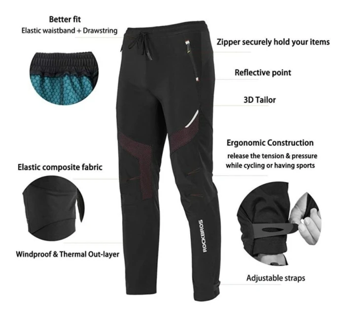 dlouhé zimní sportovní kalhoty model 21851189 3XL - Rockbros