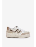 Dámské Sportovní Boty Na Platformě Leopardí Béžové model 21688963 - Boto