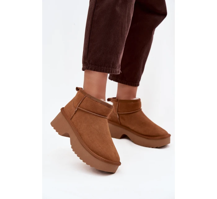 Sněhule z přírodního s podšívkou Camel model 21714776 - Boto Sněhule z přírodního s podšívkou Camel model 21714776 - Boto