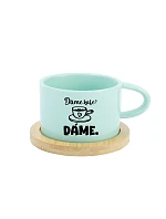 DARUJETE KÁVU? DARUJETE - mätový hrnček s makrónkou 200 ml