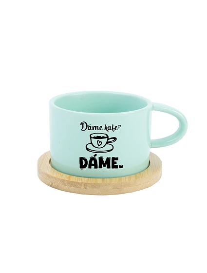 DARUJETE KÁVU? DARUJETE - mätový hrnček s makrónkou 200 ml
