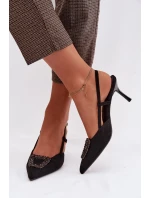 Sandále na podpätku model 224464 Krok vo veľkom štýle