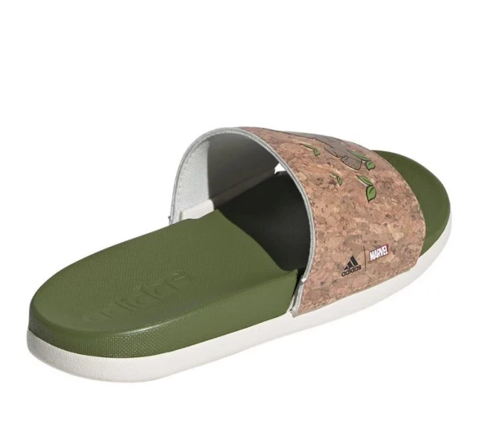 Dětské žabky / nazouváky Adilette Comfort Jr model 21080753 Zelená s hnědou - ADIDAS Dětské žabky / nazouváky Adilette Comfort Jr model 21080753 Zelená s hnědou - ADIDAS