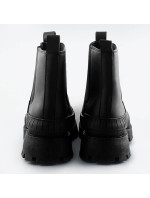 Čierne dámske topánky (PP25)