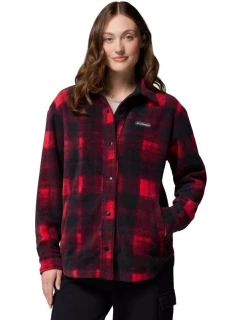 Columbia Benton Springs Fleece Shirt Jacket II 2085661613 Red L