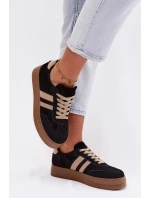 Dámské tenisky na platformě Černé model 21937656 - Boto Dámské tenisky na platformě Černé model 21937656 - Boto