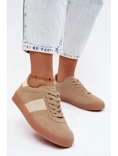 Dámske semišové tenisky Big Star UU274009 Beige