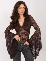 Bluzka PM BZ model 21836703 ciemny brązowy - FPrice