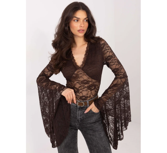 Bluzka PM BZ model 21836703 ciemny brązowy - FPrice