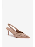 Sandále na podpätku model 227441 Krok vo veľkom štýle