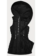 Černá dámská vesta s kapucí model 21339594 - S'WEST