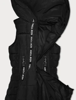 Čierna dámska vesta s kapucňou S'West (B8226-1)