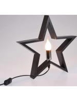 Dekoratívna hviezda s LED osvetlením 35 cm čierna Dětské