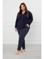 Talianska móda Libra long length sp. farba:navy blue/print Talianska móda Libra long length sp. farba:navy blue/print