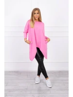 Oversize blúzka vo svetlo ružovej farbe