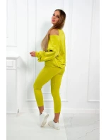 model 18752914 set halenka + top + legíny kiwi - K-Fashion model 18752914 set halenka + top + legíny kiwi - K-Fashion