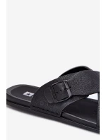Pánské Kožené Sandały S Přezkou Big Star model 21693015 Černé - Big Star Shoes
