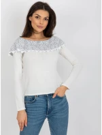 Sweter LK SW jasny beżowy model 21858926 - FPrice Sweter LK SW jasny beżowy model 21858926 - FPrice