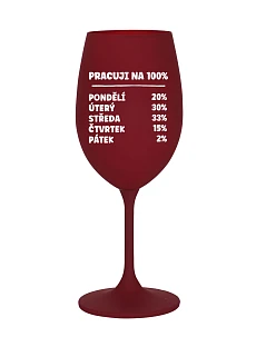 WORKING 100 % - pohár na bordové víno 350 ml