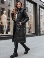 Dámská přechodná bunda prošívaná s kapucí černá Dstreet model 21995327 - FashionStreet