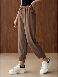 Spodnie damskie joggery z w brązowe model 22371851 - FashionStreet