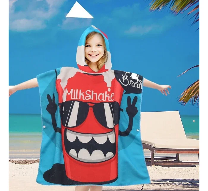 PončoBavlnené svetové detské plážové pončo s kapucňou 60x60 PončoBavlnené svetové detské plážové pončo s kapucňou 60x60