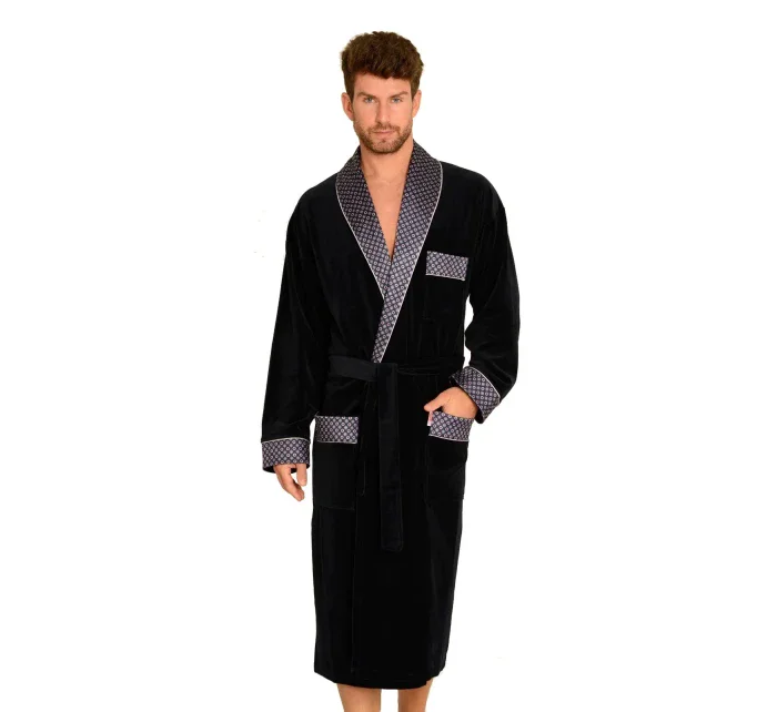 Dlouhý pánský župan model 5773411 - De Lafense